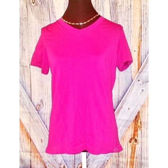 Set Lot of 3 Woman's Short Sleeve Tee Shirt Tops ASSORTED COLORS size LARGE - Picture 2 of 10